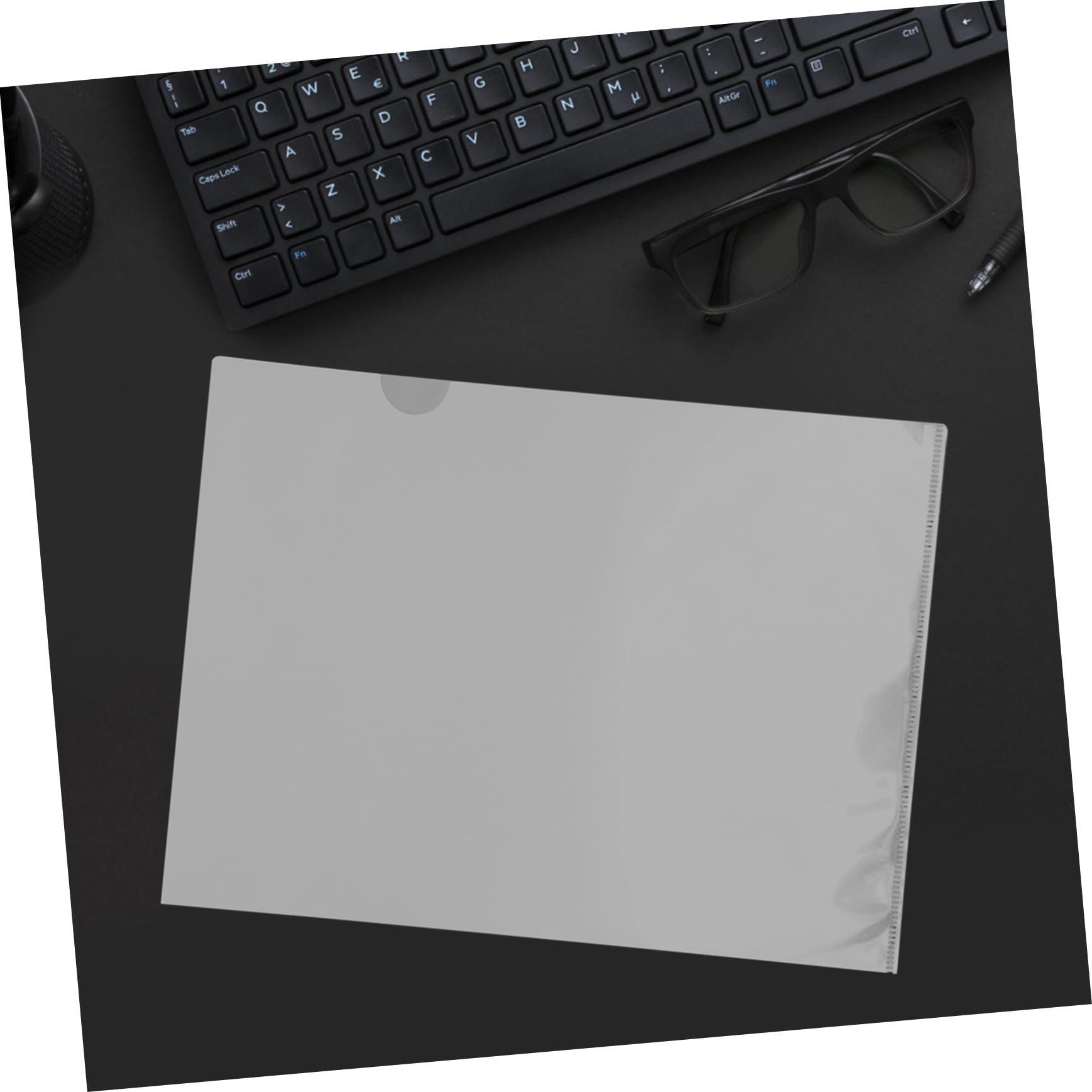 SHINEOFI 100pezzi Cartelline Trasparenti Shape Documenti Impermeabili Per Ufficio e Scuola Compatibili Archiviazione Protezione Per Documenti