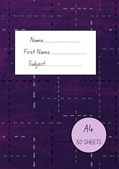 Squared A4 Notebook Square Grid Notebook, Size 8.3   11.7 inches, A4, 100 Pages, 50 Sheets. Math and Science Notebook. For kids, school, college, adults, students.