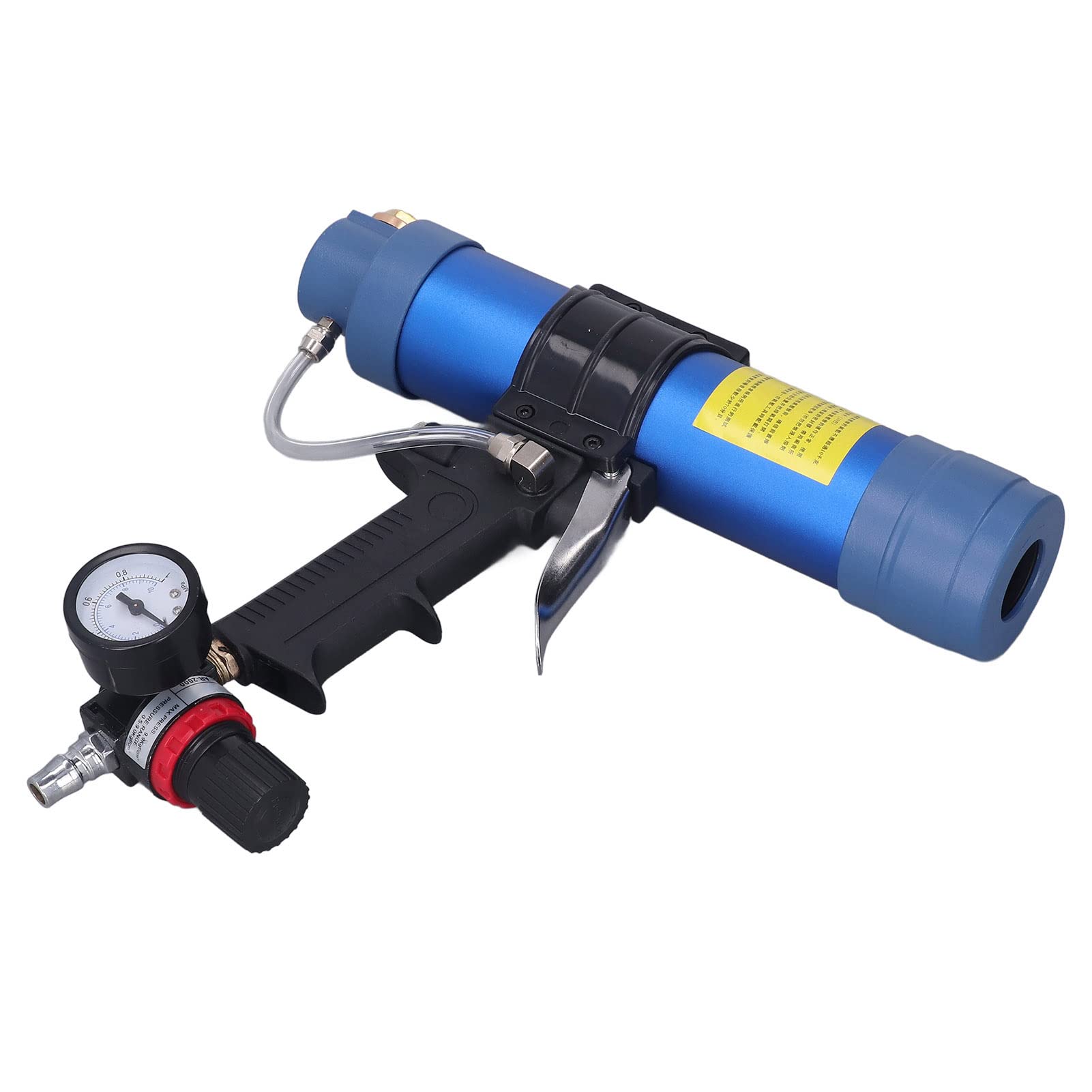 Dioche Mastic 310 Ml de Calfeutrage 310 Ml Colle Pneumatique pour Verre avec Manomètre – Outil de Mastic Polyvalent pour l'amélioration de l', 'électronique et les Projets de Bricolage