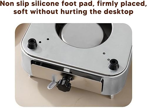 Miniatura 7 de Tyenaza Estufa de alcohol, quemador de alcohol portátil de acero inoxidable, estufa de mochilero, estructura de quemador, estufa de campamento para