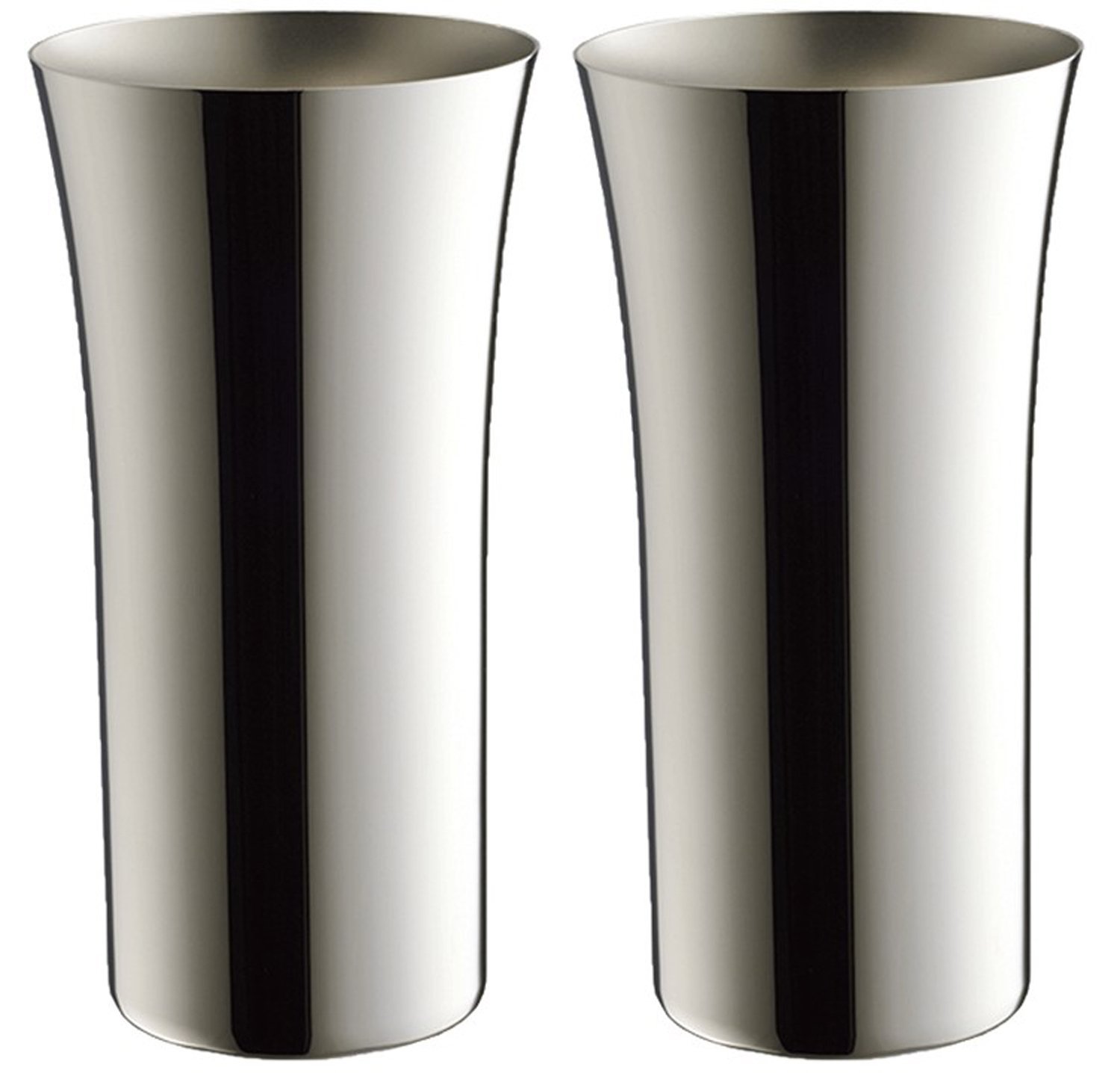 Pearl Metal Tsubame Sanjo Stainless Beer Tumbler Set of 2 13.5oz Made in Japan