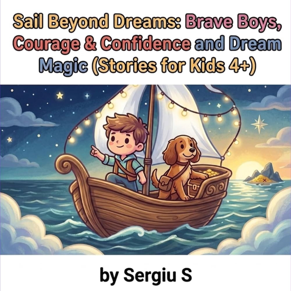 Sail Beyond Dreams: Brave Boys, Courage, Confidence and Dream Magic (Stories for Kids 4+): The Adventures of Oliver and His Brave Little Dog
