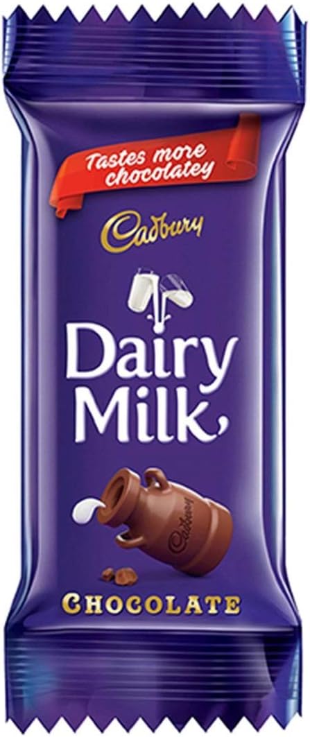 Cadbury Dairy Milk Chocolate bar, 13.2g ( Pack of 50)