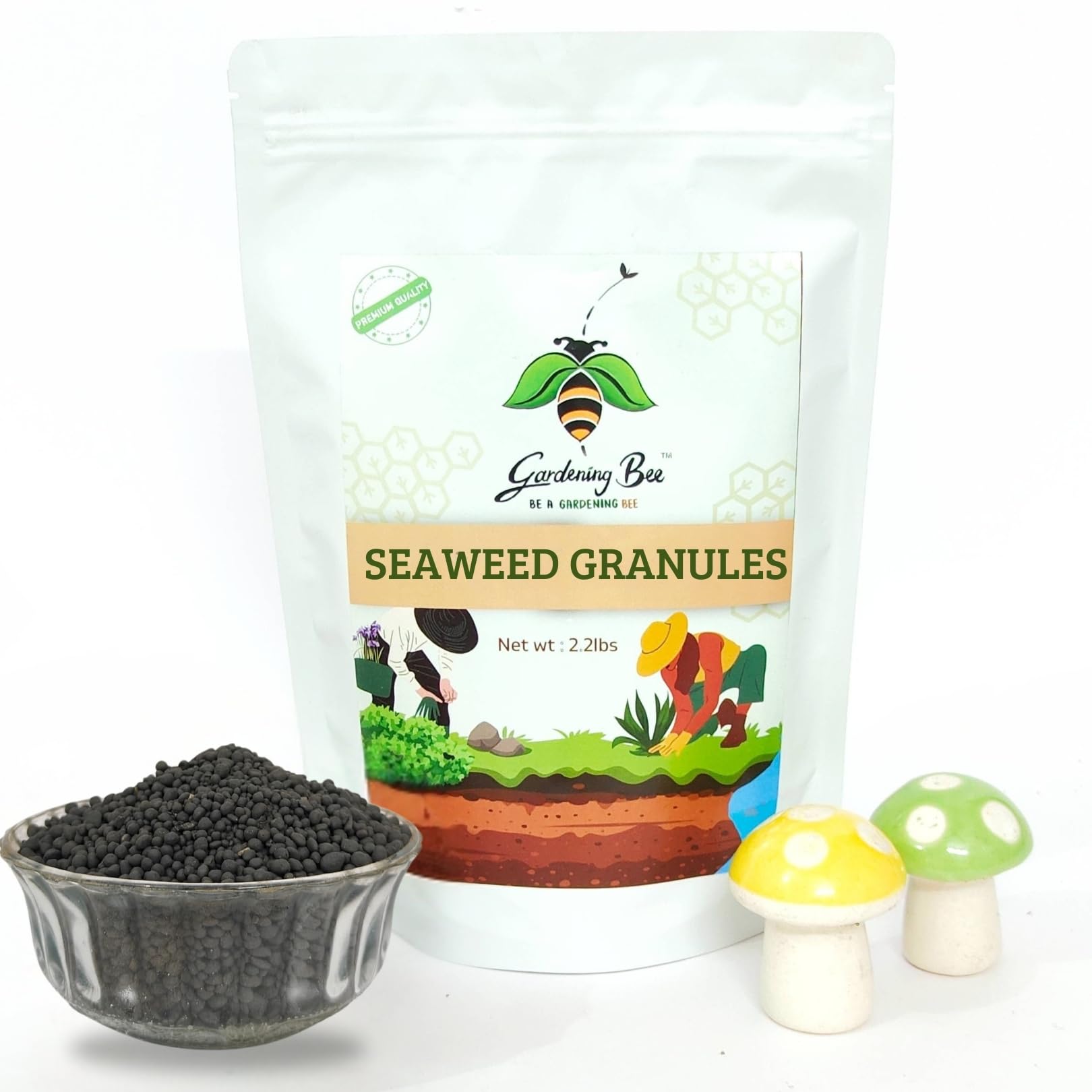 Seaweed Extract Granules (900 G) for Plants, Min 3% Seaweed Concentration, Highly tested formulation, Growth Booster, Soil Conditioner, All Indoor & Outdoor Garden Plant (900 Gram)-image-42