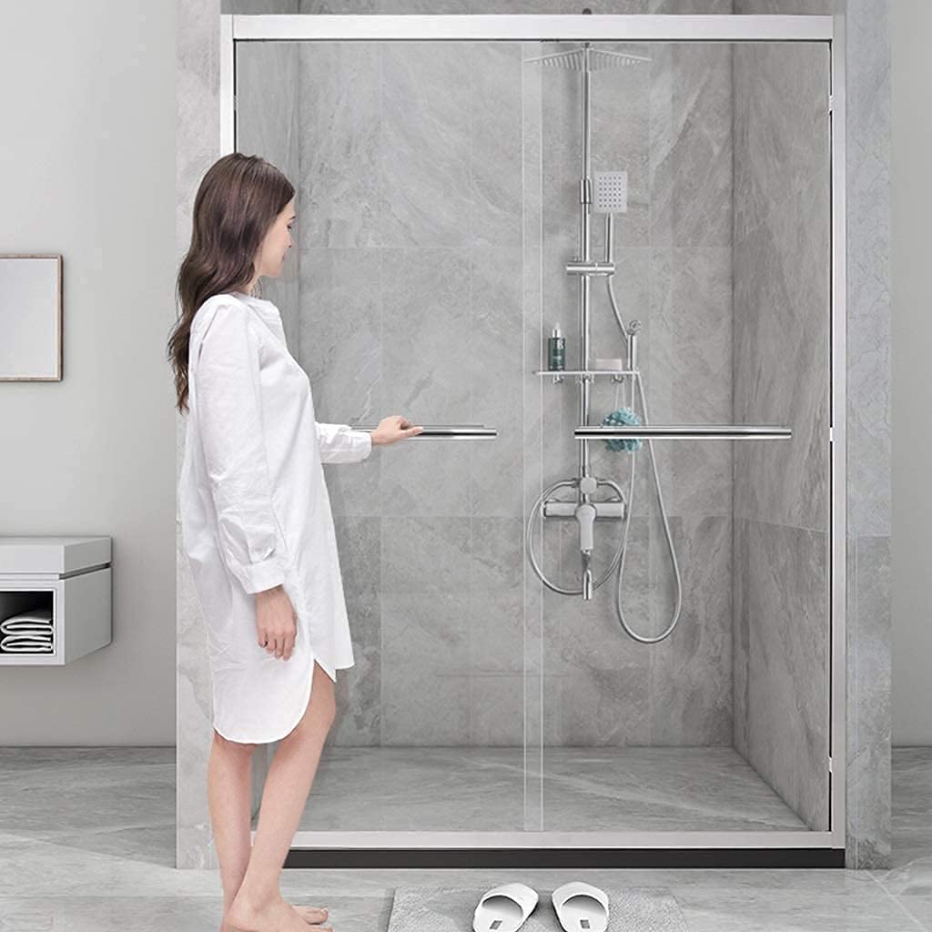Maniglia per Porta Maniglia per Porta in Vetro in Acciaio Inossidabile Maniglie per Porte Scorrevoli per Ufficio Tubolari Commerciali 10 Dimensioni Maniglie per Porte Hardware/60 * 40Cm