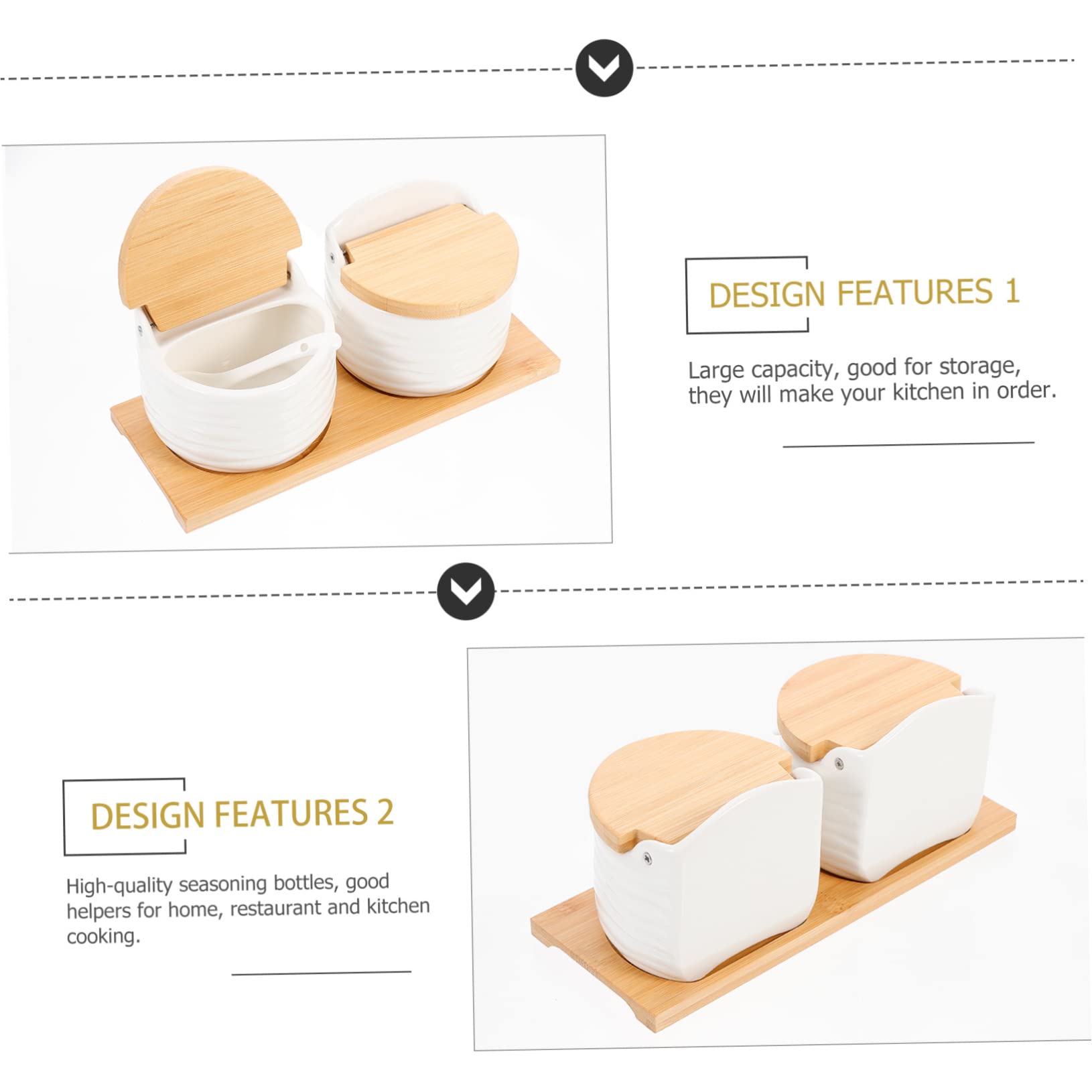 Cabilock Spice Jar Organizer Multi-use Condiment Containers for Home Restaurant