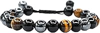 Vista 27 de Pulsera de cesación de fumar Amazing Gemstone - Pulsera de ayuda para dejar de vapear - Juego de pulsera de hematita, ojo de tigre y amatista