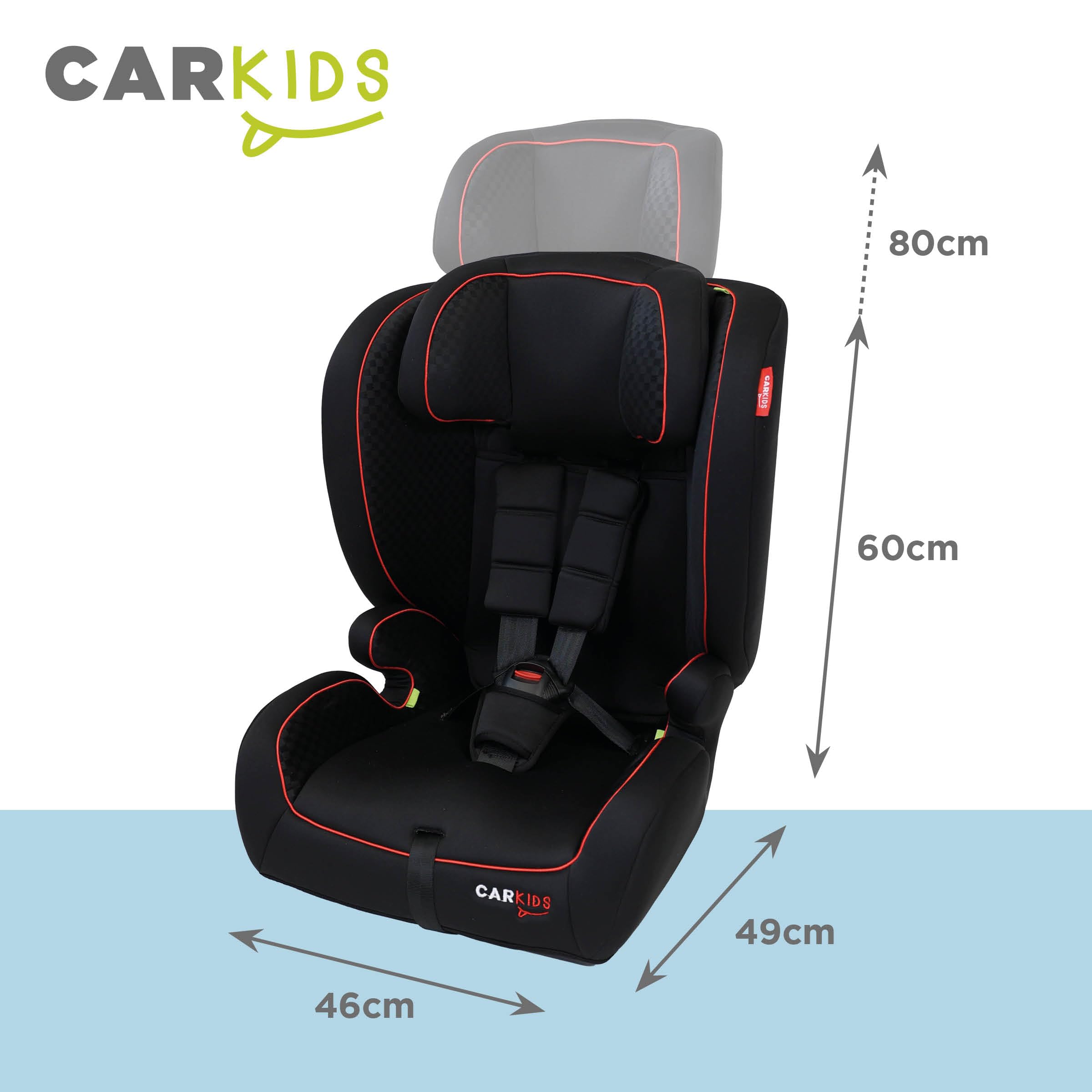 Carkids 4310035 Siège-auto noir Rouge