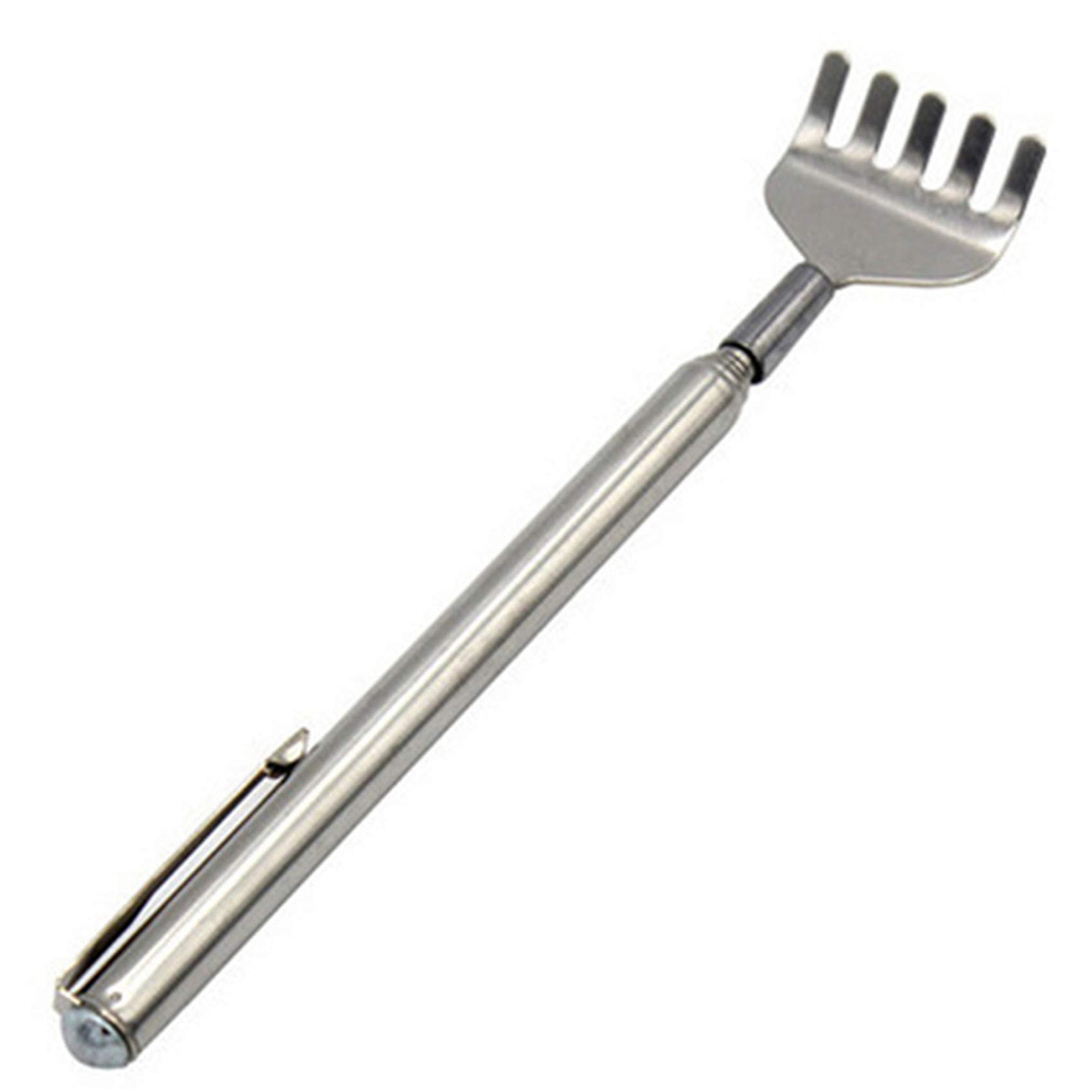 GuoshangStainless Steel Back Scratcher Portable Extendable Back Scratcher Accessories for Family 5.9-19.7inch