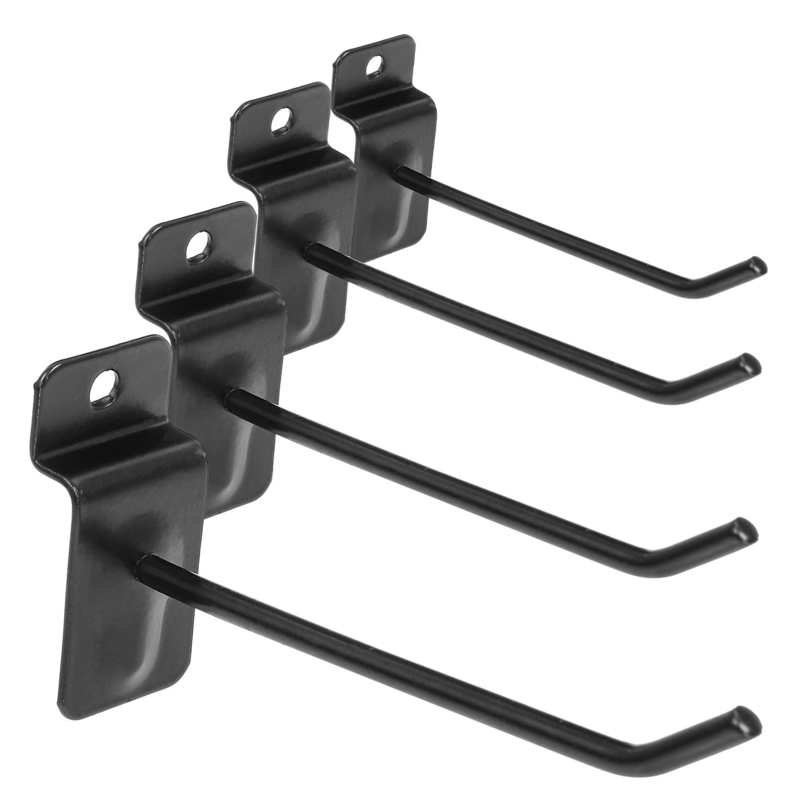 ABOOFAN Ganci per Pannello Forato 50 Pezzi in Ferro Nero da 10cm Utensili