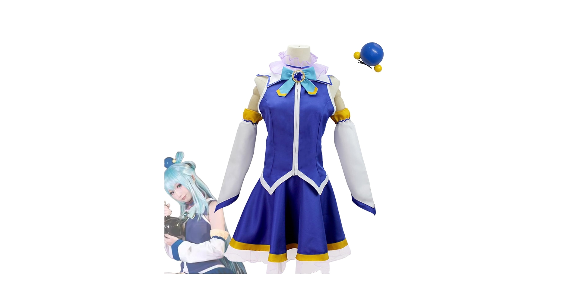 【杖付き】フルセット このすば アクア コスプレ 衣装 Amazon.co.jp: [BASETAKE] この素晴らしい世界に祝福を コスプレ