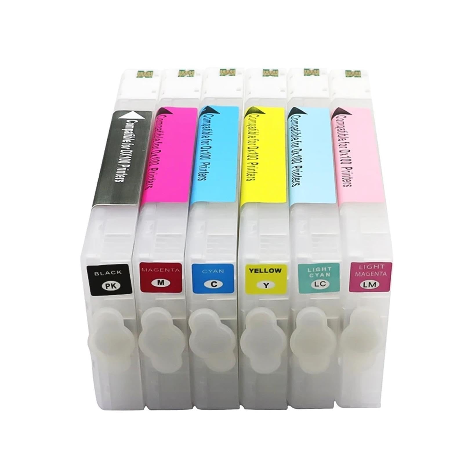 Generico Cartucce Ricaricabili T7811 T7816 Compatibile Con Fujifilm DX100 | T7812 T7813 T7814 T7815, Cartucce vuote, Chip incluso, Fornitura di ricarica inchiostro(T7815 LC)