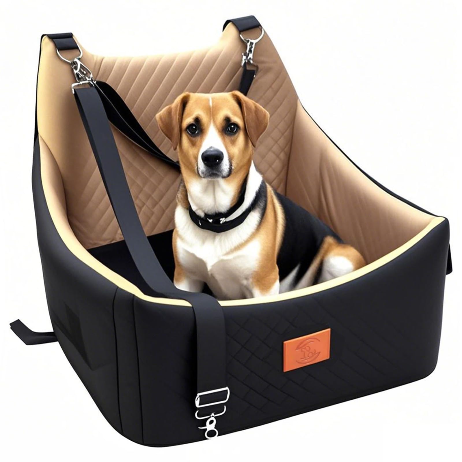 Dog Booster Car Seat for Medium and Small Sized Dogs Pet Car Bed Easy to Remove and Washable with Thickened Cushion Fits Cars Trucks and SUVs