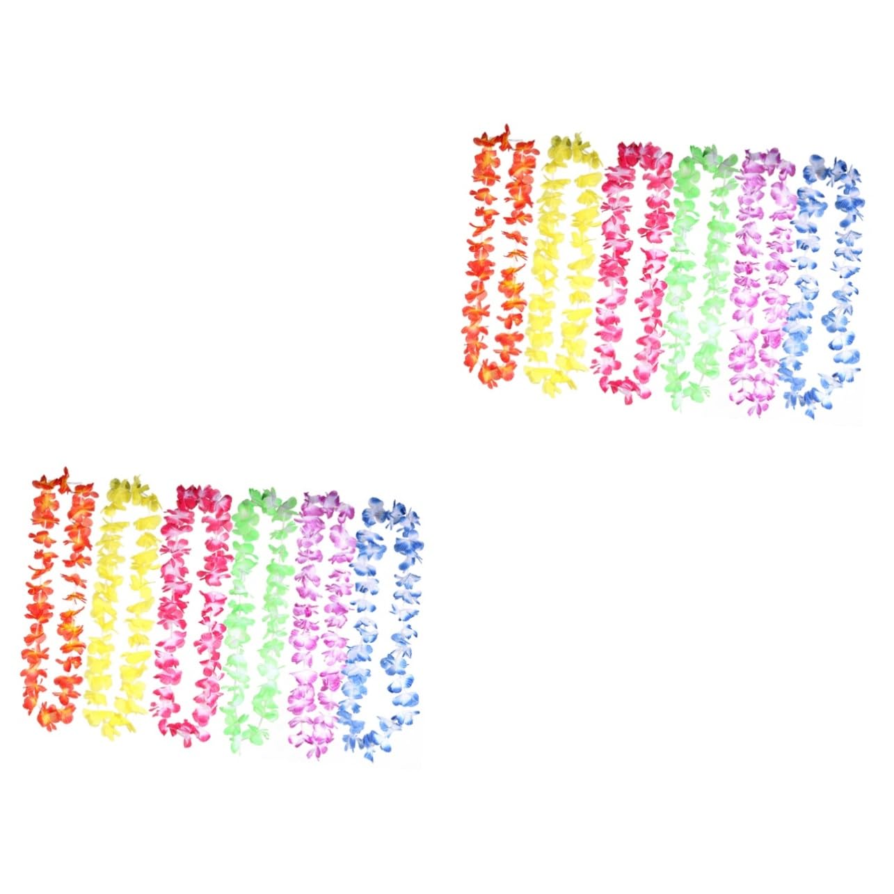 Cabilock 20 Piezas Hawaii Leis Guirnalda de Flores de Hawaii Collar Hula Diadema de Flores Hawaianas Favores de Fiesta en Hawaii Hawai Guirnalda Colgante de Cuello Hawaii