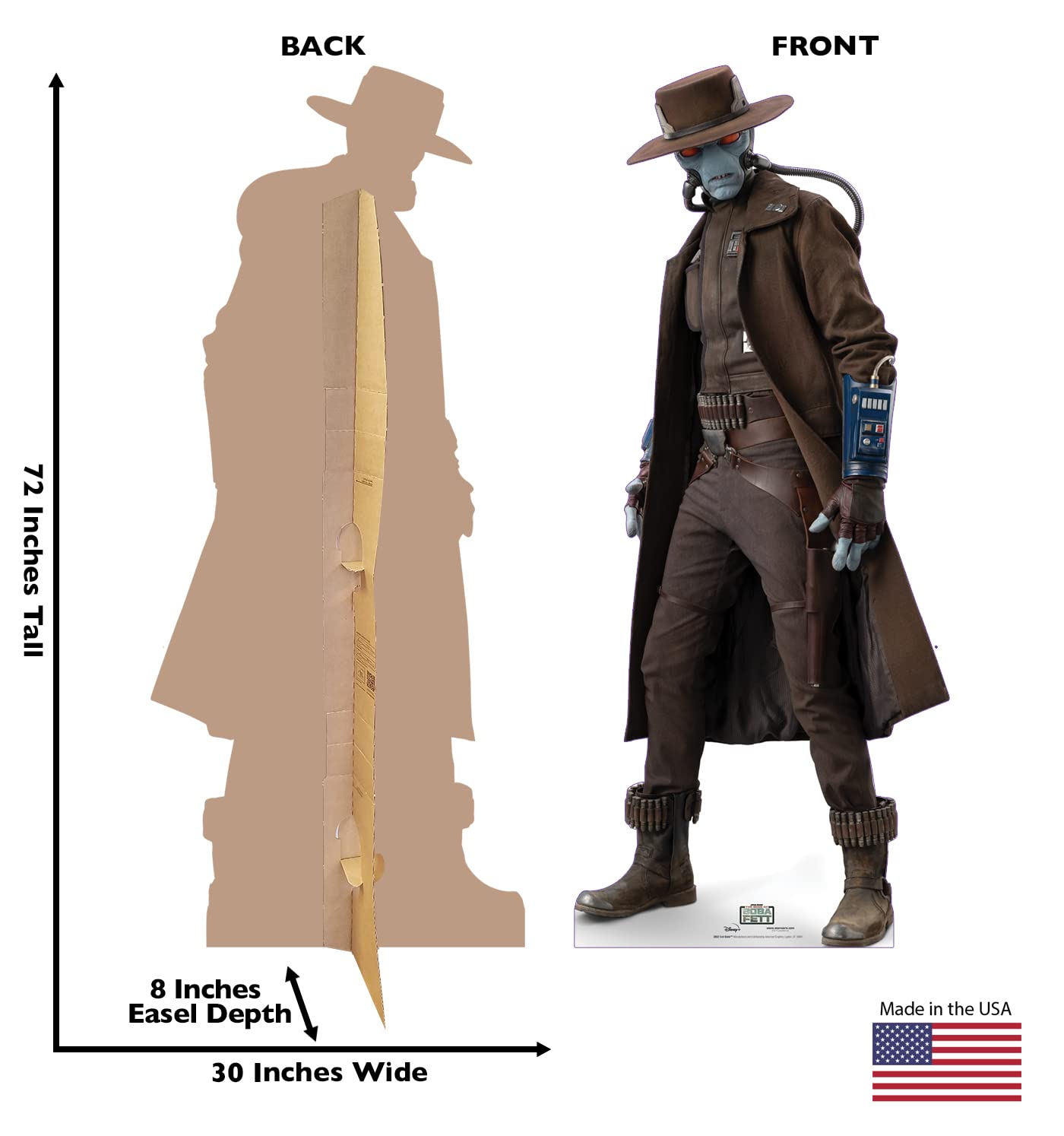 Cardboard People Cad Bane Life Size Cardboard Cutout Standup - Lucas/Disney+ Star Wars: The Book of Boba Fett (TV Series)