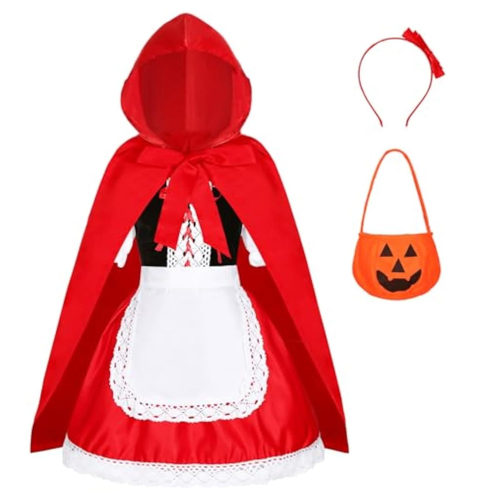 Robe Petit Chaperon Rouge de qualité : déguisement médiéval de princesse