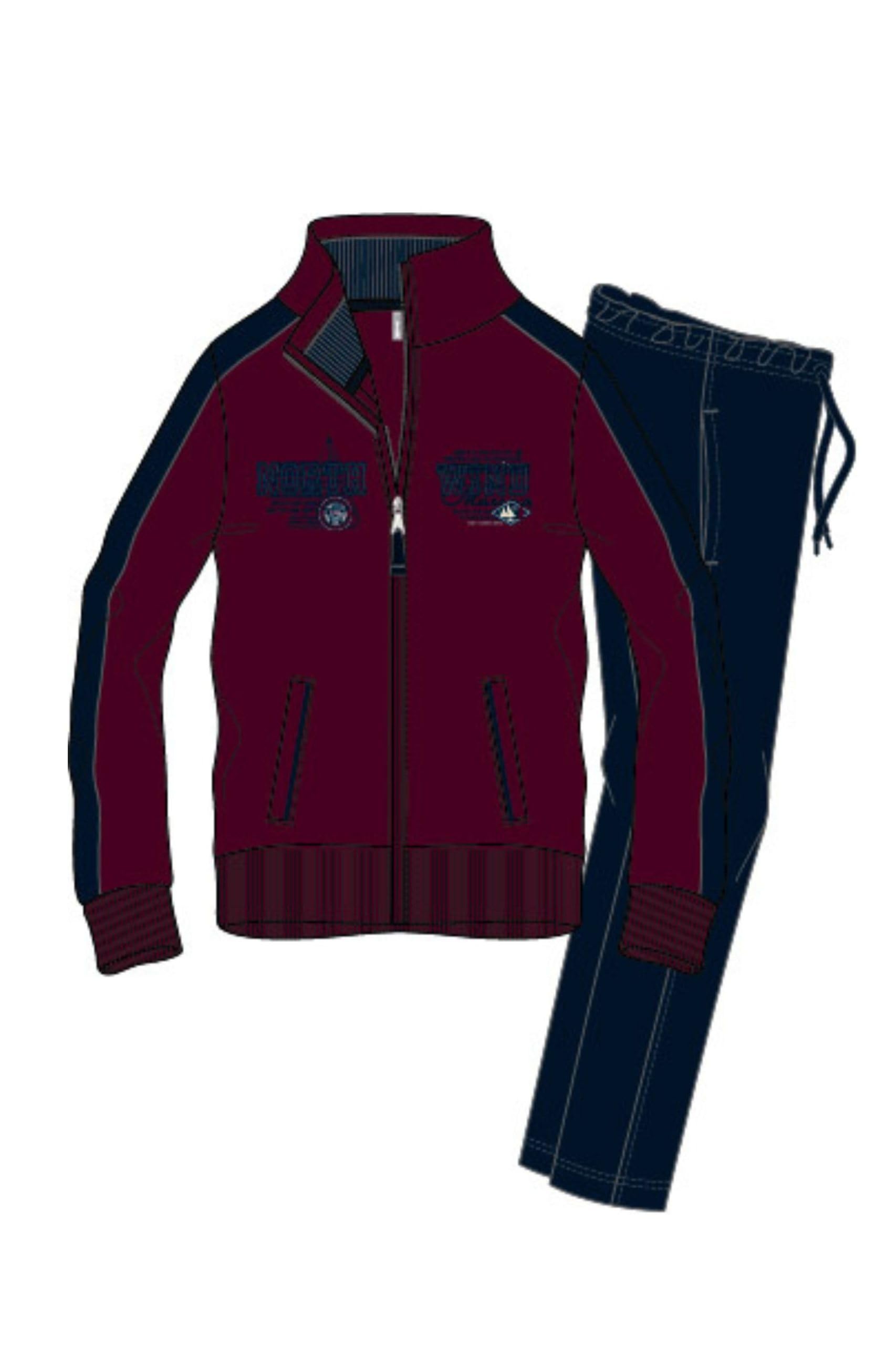 Leo Corsetteria Tuta uomo invernale felpata calda classica con zip cerniera tasche e pantaloni lunghi F.lli_Campagnolo 8Q77148FBA