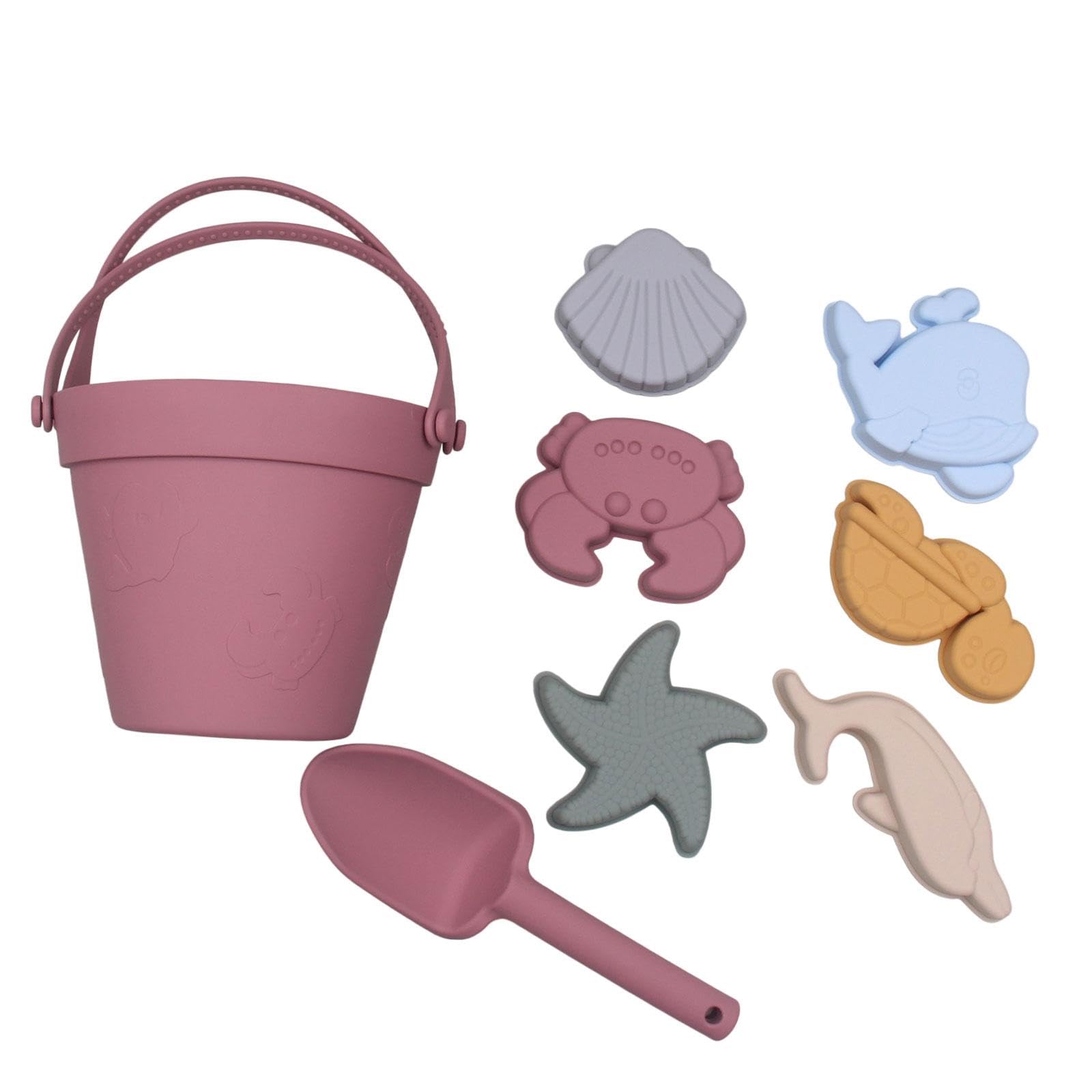 Giochi da Spiaggia per Bambini, Giochi da Sabbia, Regalo di Compleanno Divertente, Versatile E Moderno, Giochi per Bambine, Ideali per I Viaggi E Altr, Rosso