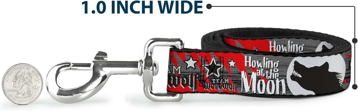 Dog Leash Team Werewolf 6 Feet Long 1.0 Inch Wide