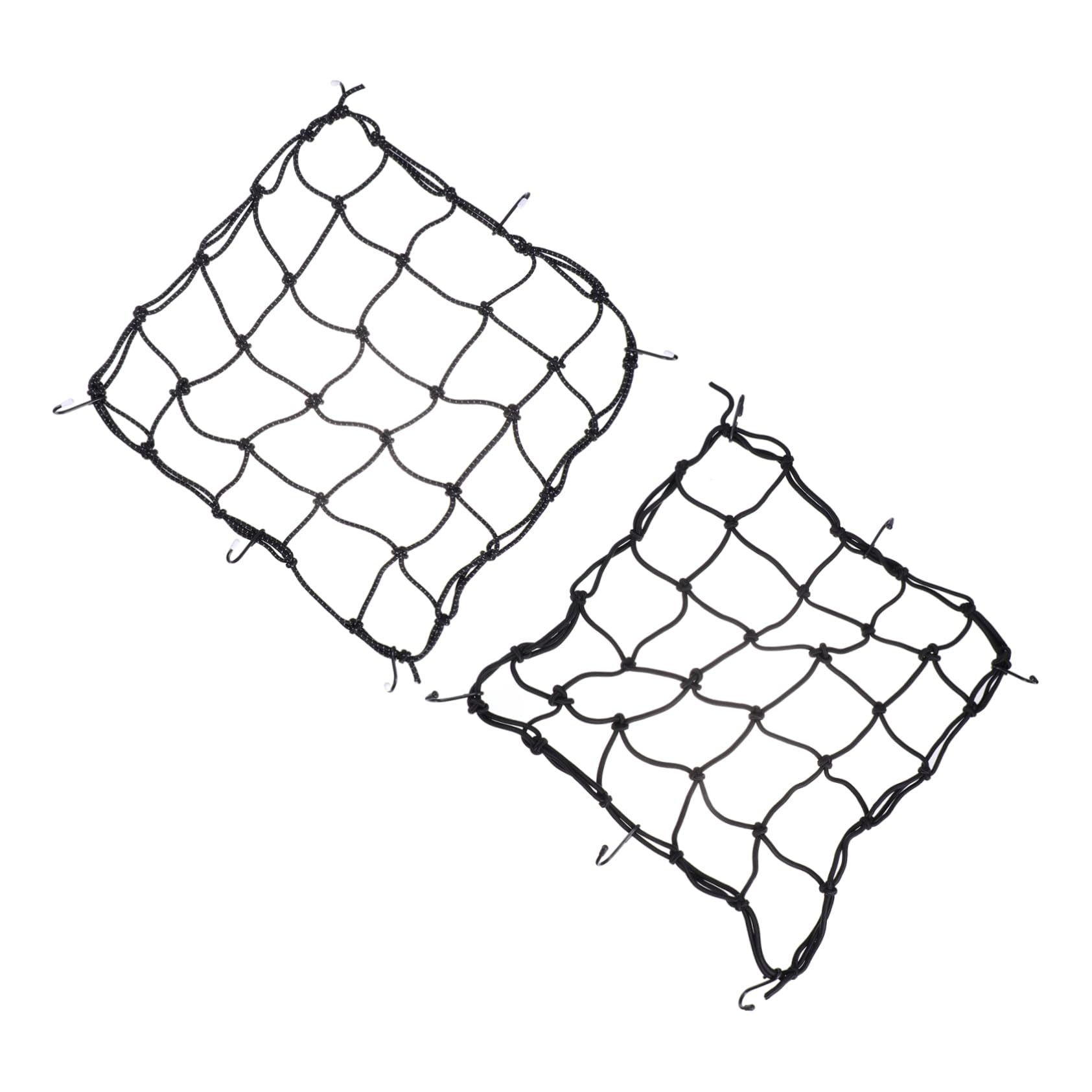 KEWUF Motorrad Gepäcknetz Elastisch - Aufbewahrungsnetz 25x30cm Für Helm & Zubehör
