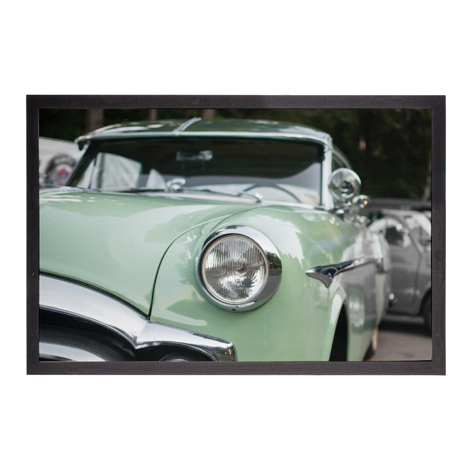 Paillasson voiture de collection americaine idee cadeau homme tapis entree retro 75x50