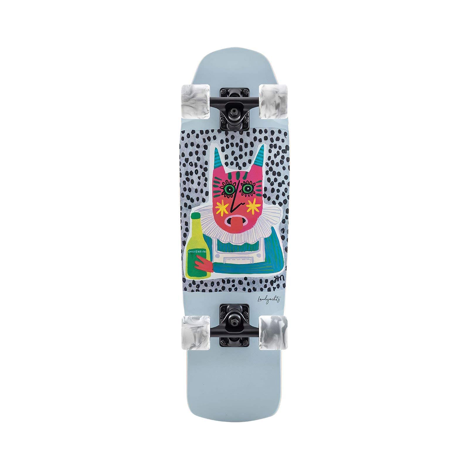 Landyachtz Dinghy 28" Complete Skateboard - Dumptruck Design, Perfect For Cruising & Tricks