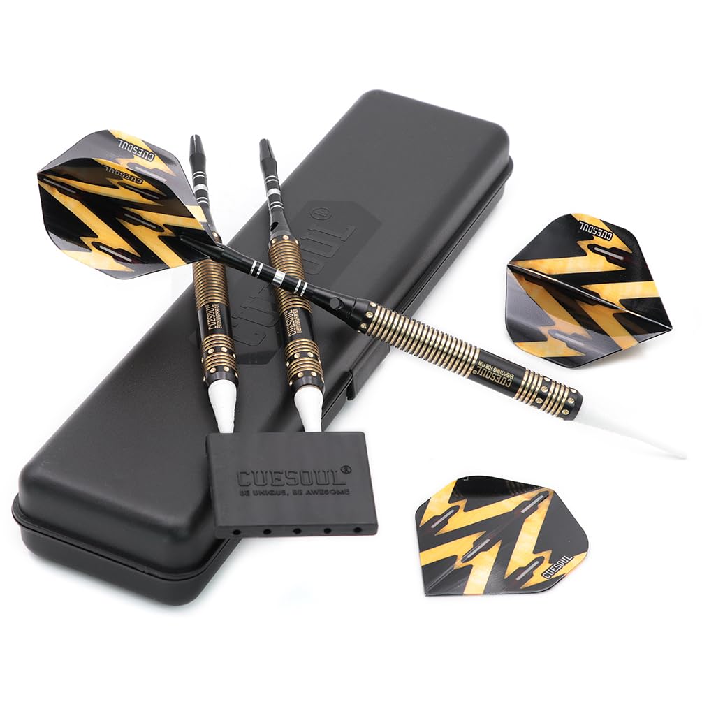 CUESOUL Freccette Punta Morbida 16 Grammi - Set Con Aste In PC O Alluminio E Volo, Per Principianti - Foto 7