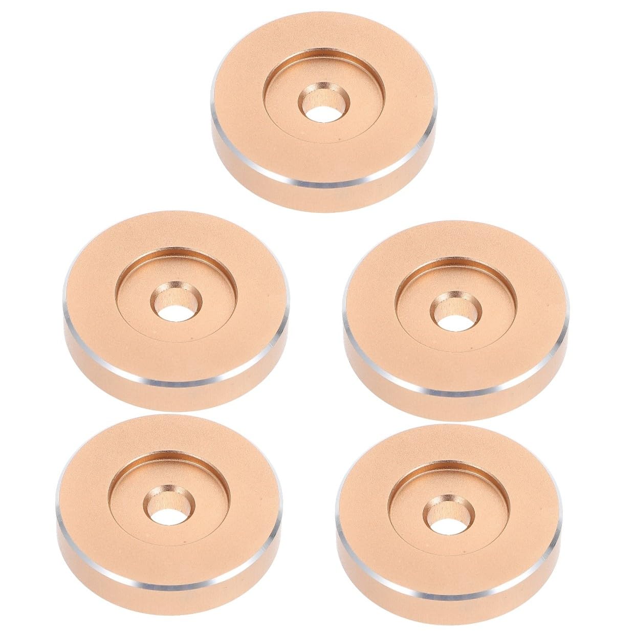 Uonlytech 5pezzi Adattatore Per Dischi Vinile Da Design Professionale e Compatto Facilita La Riproduzione Senza Ostacoli Compatibile Con Giradischi Giri