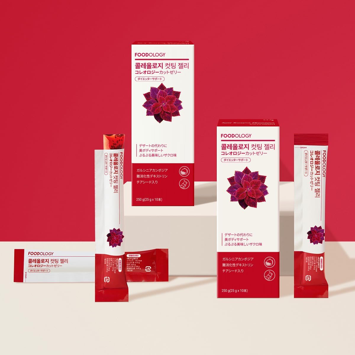 FOODOLOGY Coleology Cutting Jelly コレオロジーカットゼリー 3個入り