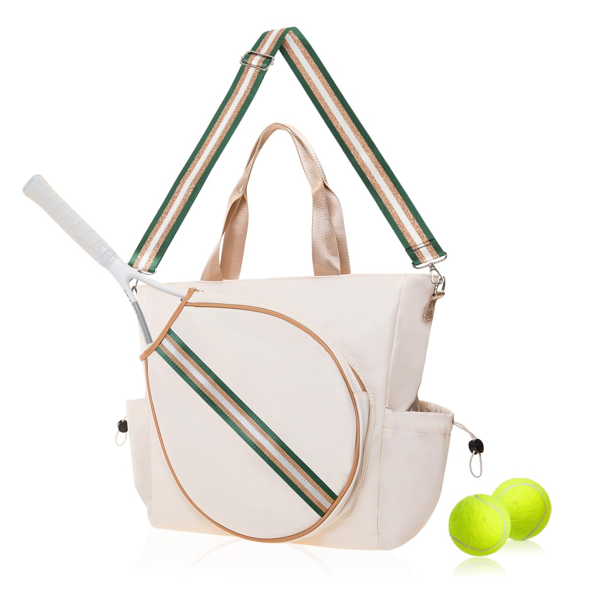Tennis Bag for Women Racket Tote Stylish Backpack - Unisex Racquet Sports Pickleball Bag Convertible Shoulder Crossbody Strap