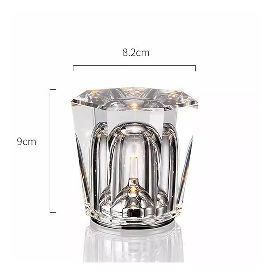 もも！クリスタル　アクルクス　照明　おしゃれ　卓上 Ambientec - Xtal Acrux クリスタル コードレスランプ