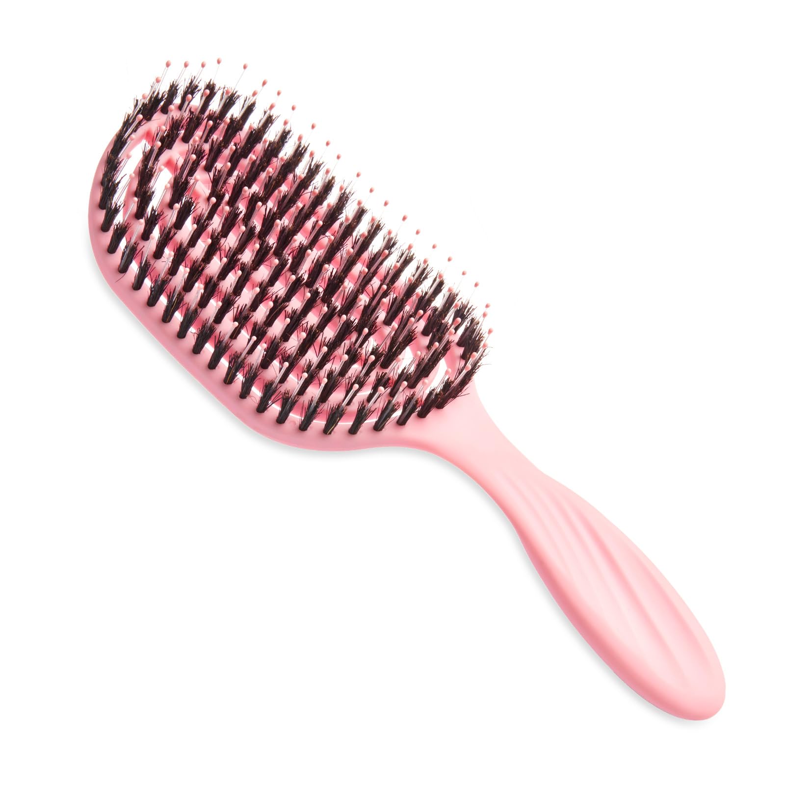 Lictin Cepillo Cerdas Jabali-Cepillo Desenredante，Cepillo profesional de masaje de secado rápido para grueso, rizado, húmedo y seco, para mujeres, hombres y niños