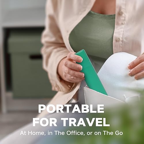 Miniatura 4 de RONAVO Raspador de lengua para adultos (paquete de 3), reduce el mal aliento, raspador de lengua de metal, fácil de usar y limpiar, con estuche de