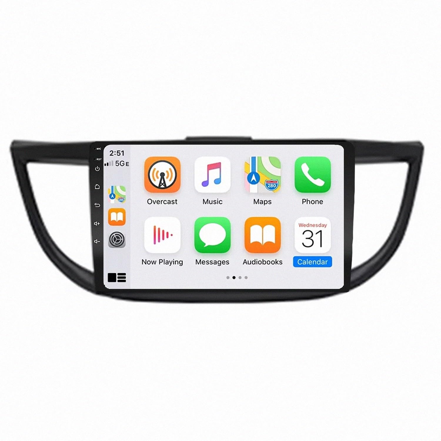 Radio Macchina Touch Screen per Honda CRV 2012-2015 Wireless Carplay Android Auto Stereo Auto Bluetooth Ips con Pantalla Táctil con Gps, 4 Nucleo 1G+32G