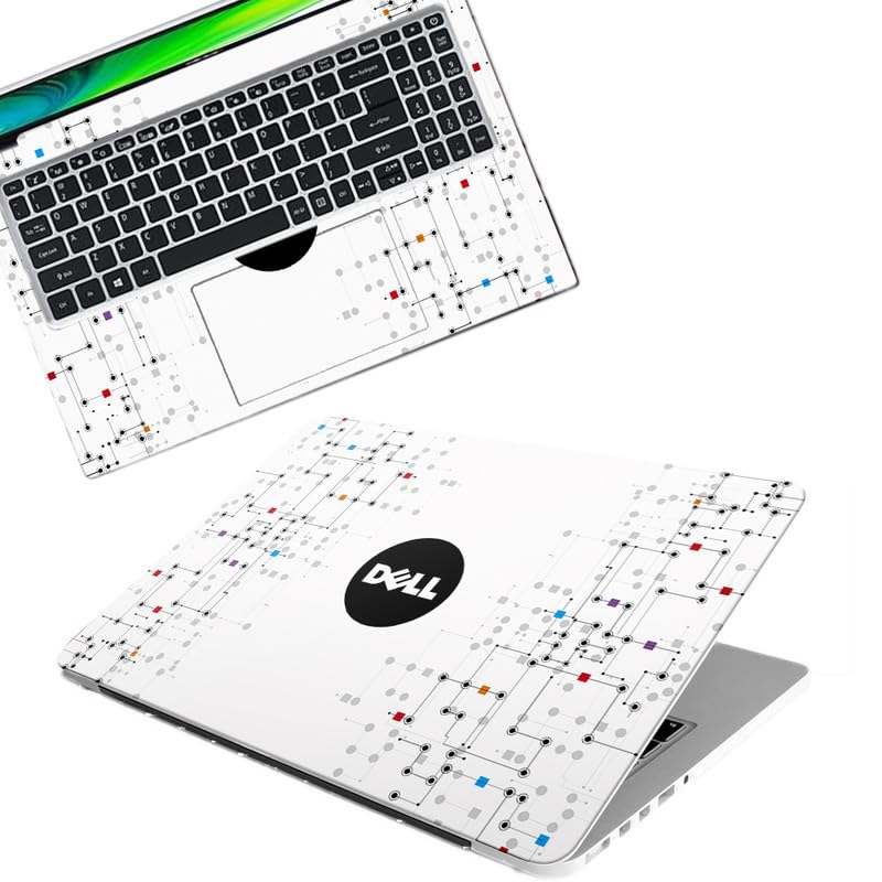 Image of Galaxsia DSGN 297 Full Body Laptop Skin Bubble-Free| Laminated & Removable | HD Quality Sticker for Laptops Upto 15.6 Inches Compatible with DELL