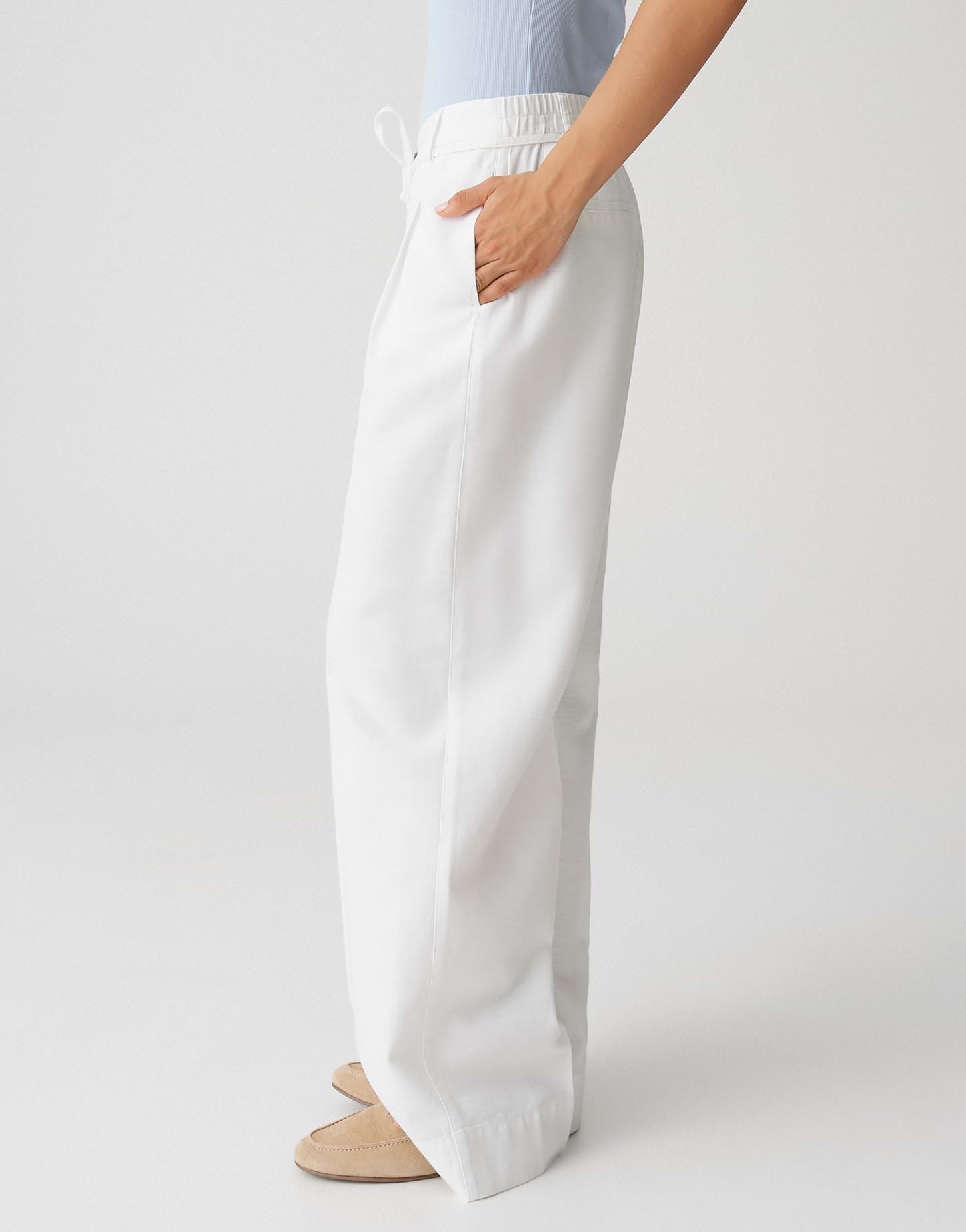 OPUS Damen City Pants | MEERI Coastal City Pants aus nachhaltigem BCI Cotton Leinen Mix