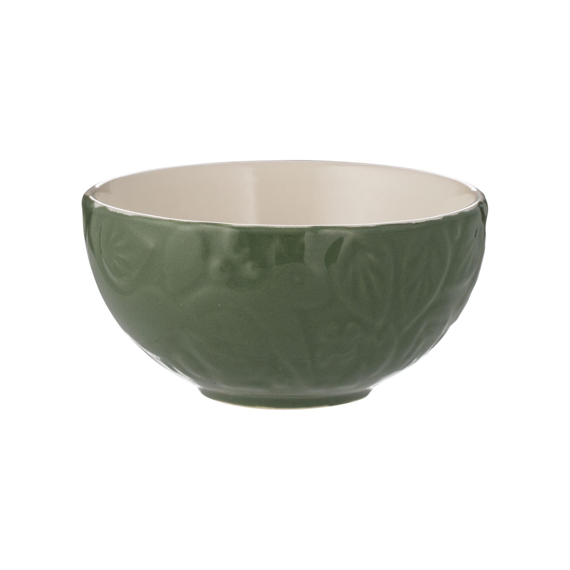 Mason Cash in The Forest - Set di 4 ciotole in gres porcellanato, design in rilievo Woodland in grigio, rosso, verde e ocra, capacità 175 ml, ideali per pizzicare pentole, salse e dessert