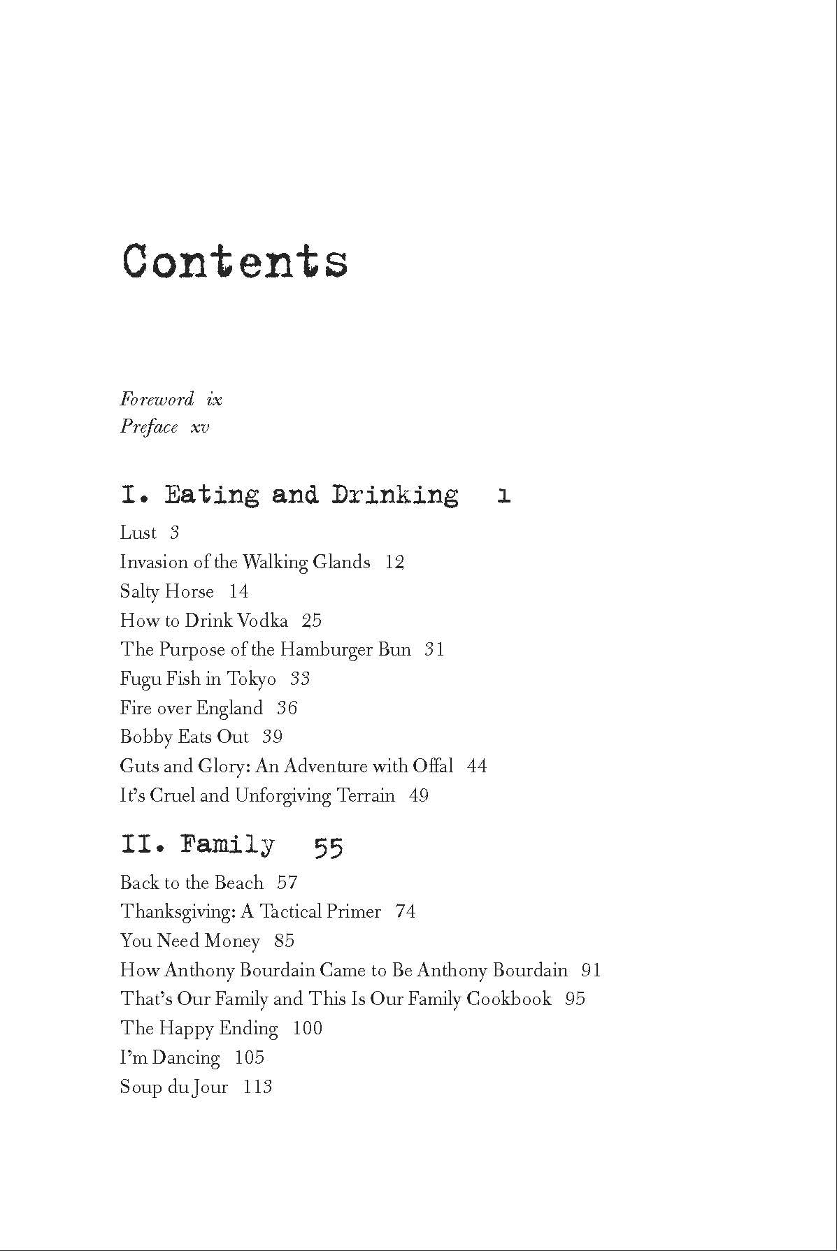 The Anthony Bourdain Reader