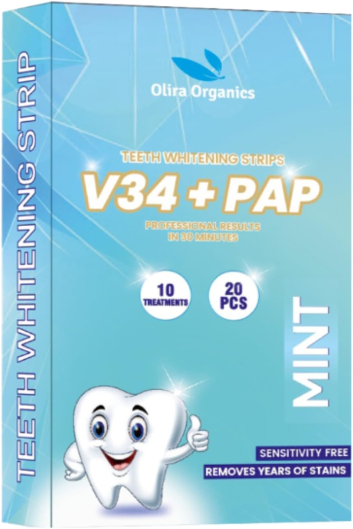 V34+ PAP Teeth Whitening Strips