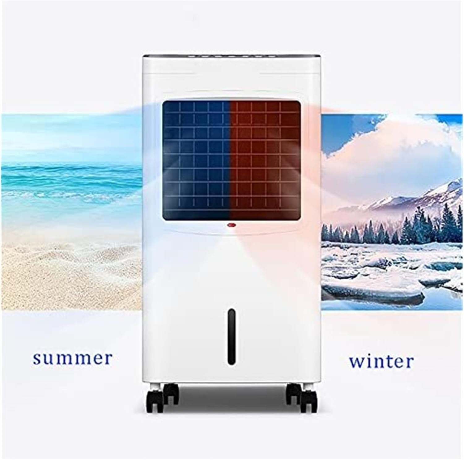 Climatizador Evaporativo Portátil 12000 BTU, Aire Acondicionado y Calefactor con Mando a Distancia, Clase Energética A, Solución de Frío Móvil