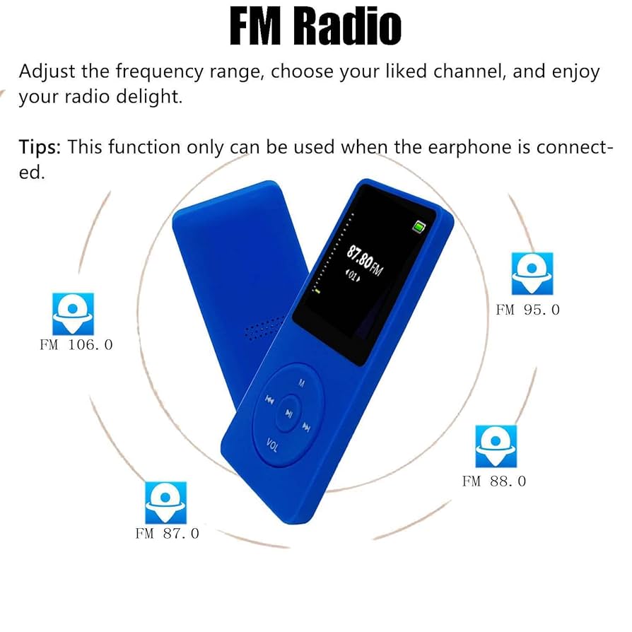 【PORTABLE MULTIMEDIA PLAYER】 Amazon.com: 64GB MP3 Player with Speaker Earphones Portable