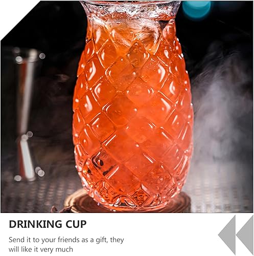 Miniatura 9 de NUOBESTY Copa de cristal transparente Copa de cóctel Copa de cóctel en forma de piña Copa de cóctel Copa de cristal Copa de bebida para vino Champán