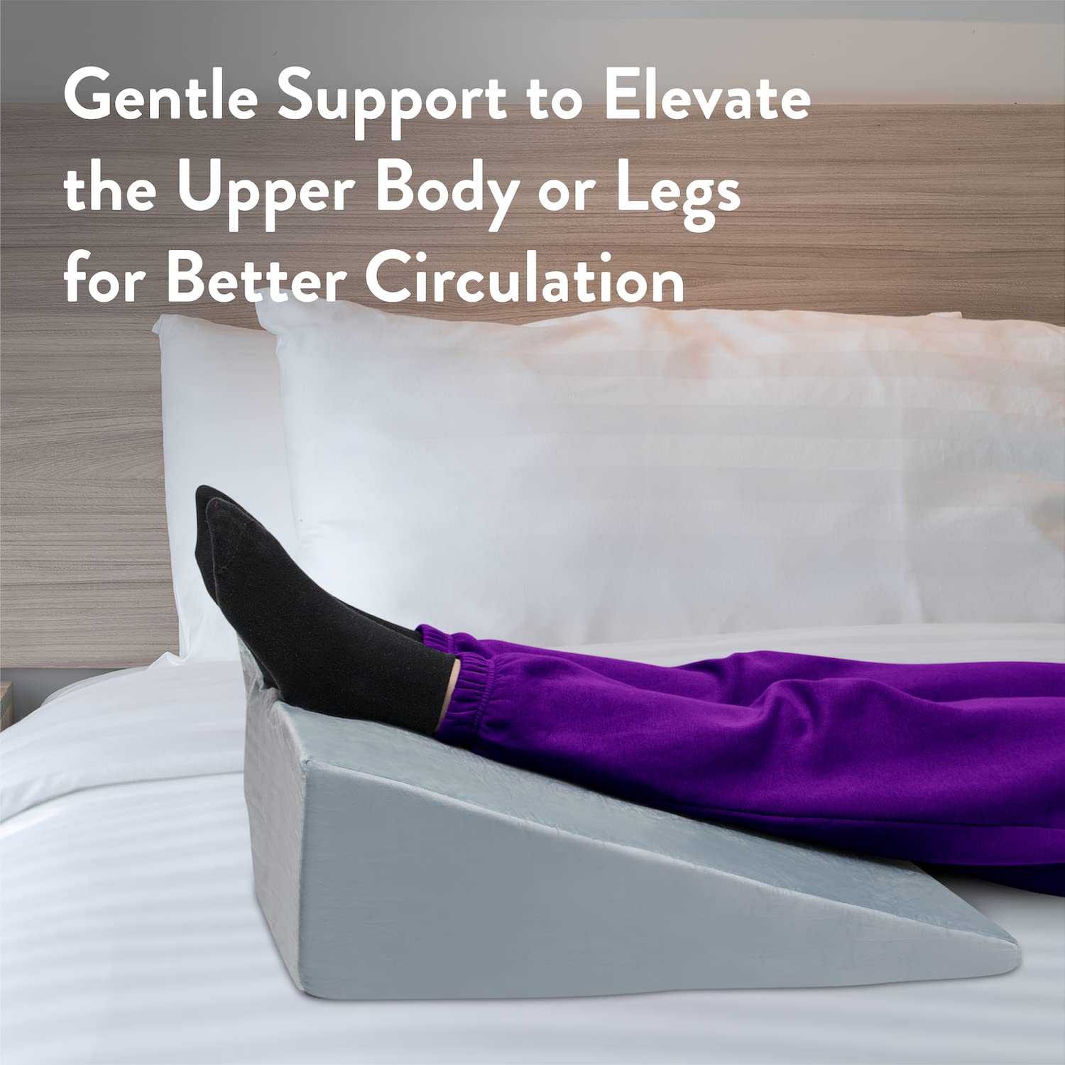 Byre® Almohada ortopédica de cuña para Cama, Almohada Plegable de Espuma viscoelástica, Almohada de Apoyo Ajustable para ERGE, Lectura, Dolor de Espalda, Dolor de piernas, acidez estomacal, reflujo