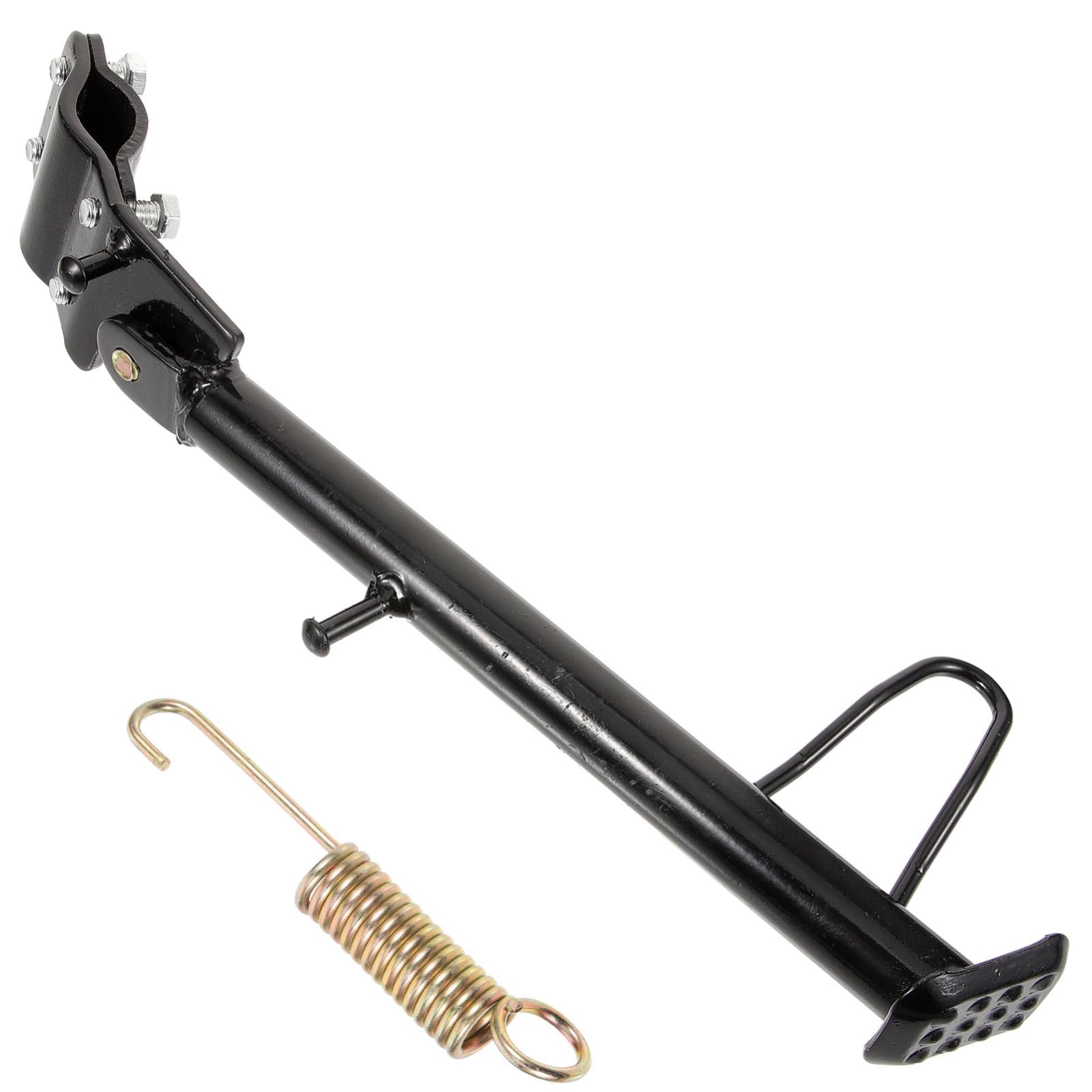ibasenice Béquille Latérale de Moto Résistance à l'usure en Métal Stabilité Renforcée Remplacement pour Moto et Trottinette Électrique Usage Quotidien
