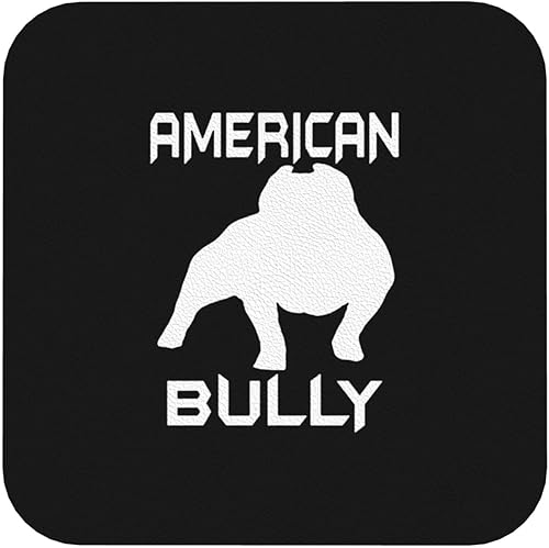 American Bully - Posavasos absorbentes antiquemaduras, para comedor, cocina, oficina, 6 unidades