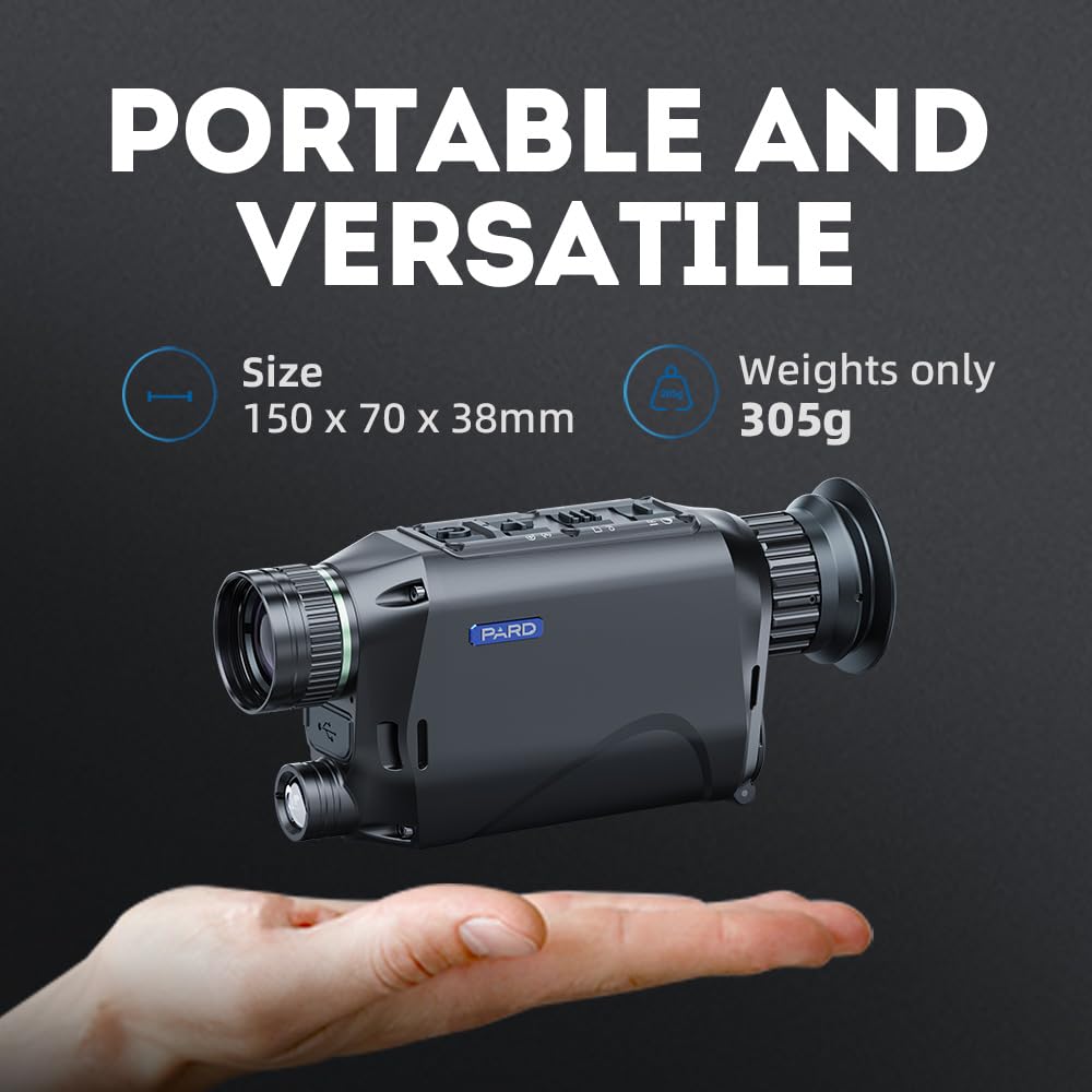 PARD Monoculaire de Vision Nocturne, Lunette de Vision Nocturne avec 850 nm 940 nm, Vision Nocturne de Chasse avec Adaptateur de Montage 45 mm, NV007V