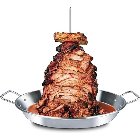 BBQ spit pan & Al Pastor Skewer Stand