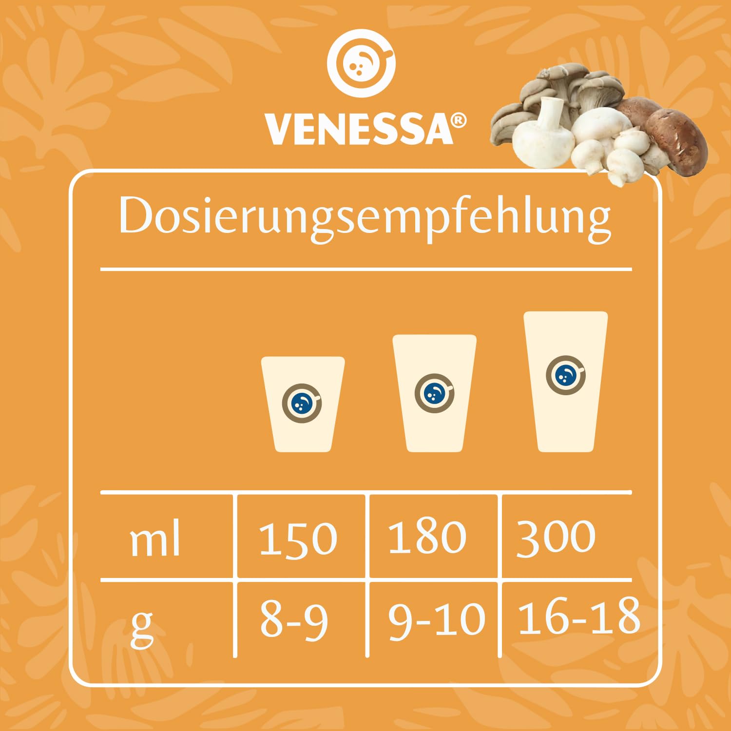 VENESSA VCS 1 zupa pieczarkowa 20 x 1 kg – korzystne opakowanie – kremowa zupa grzybowa wyrafinowana, zaokrąglona z przyprawami do automatów – zupa automatowa – do gastronomii