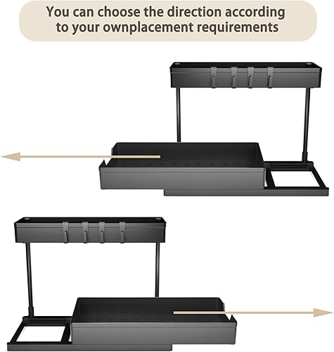 Miniatura 6 de coastal rose Organizadores y almacenamiento para debajo del fregadero, organizador multiusos para debajo del fregadero con cajón de almacenamiento