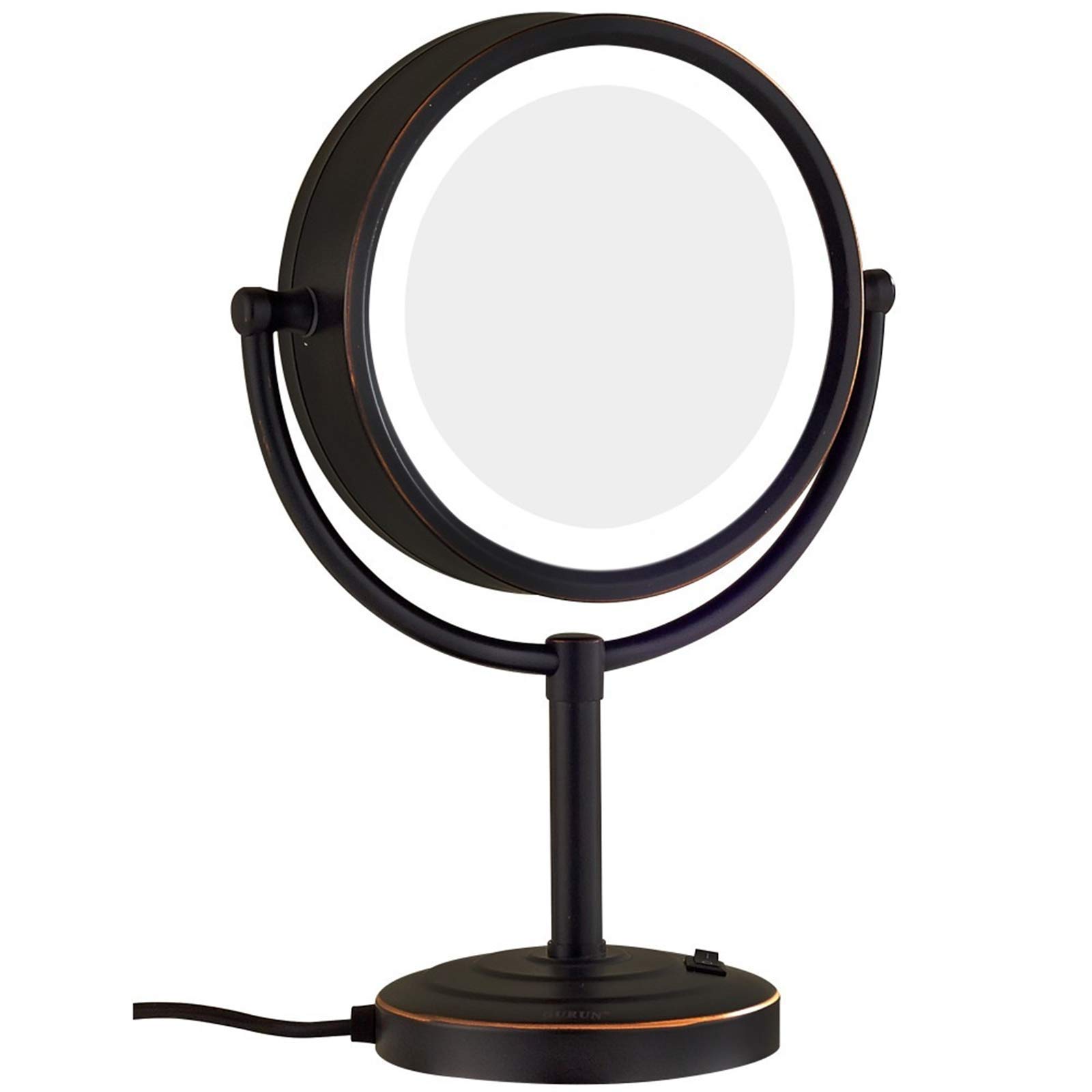 Miroirs de vanité de comptoir double face pour illuminer votre routine de soins
